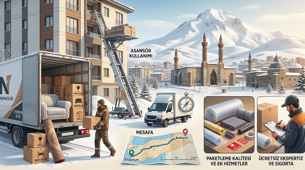 Erzurum Nakliyat Fiyatları Nasıl Belirlenir?